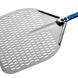 Load image into Gallery viewer, Aluminum rectangular perforated pizza peel