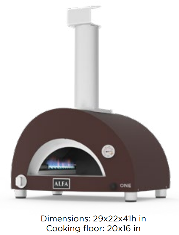 Alfa ONE 23-Inch Countertop Gas Pizza Oven FXONE-GRAM-U