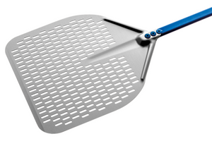 Aluminum rectangular perforated pizza peel