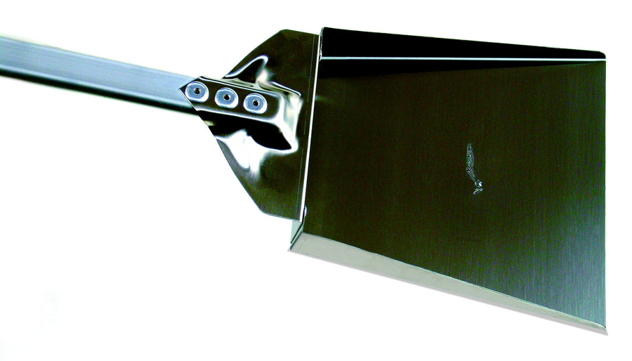 Aluminated steel peel for ashes