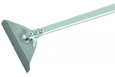 Aluminated steel oven rake