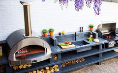 Alfa 4 PIZZE Copper Countertop Wood Fired Pizza Oven - FX4P-LRAM-T