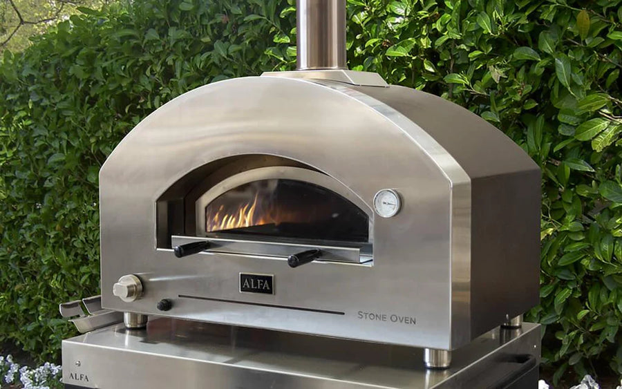 Alfa STONE Medium 27-Inch Countertop Gas Pizza Oven FXSTONE-M